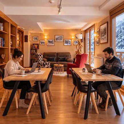 Connecta't amb comoditat a tot l'establiment