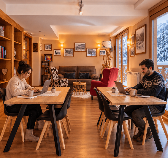 Connect comfortably throughout the establishment